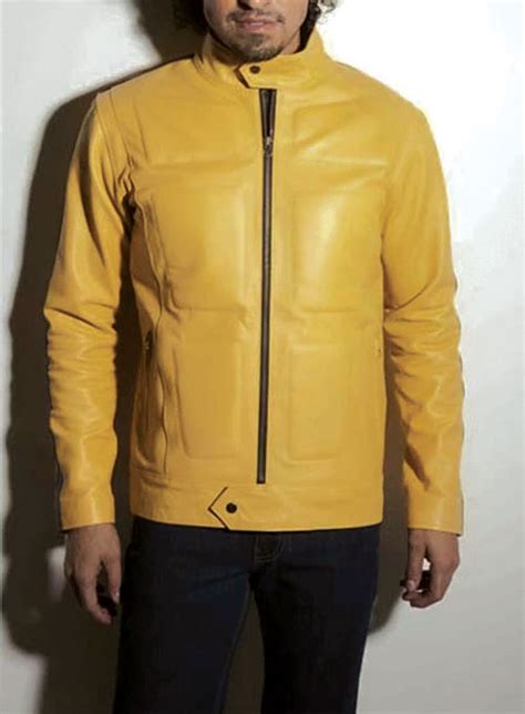 Movie Kill Bill Men Leather Jacket In Orange 